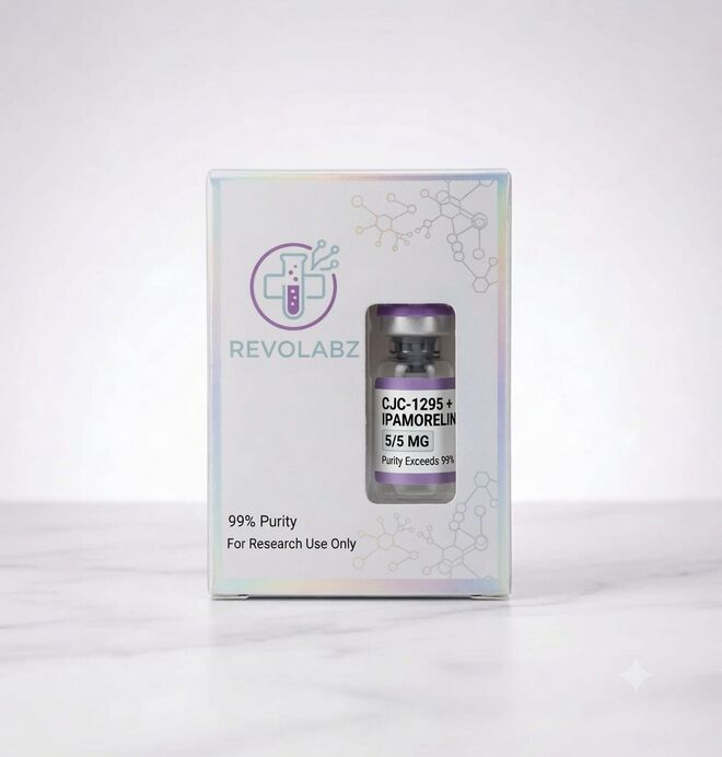 CJC-1295 + Ipamorelin 5/5 MG research peptide vial